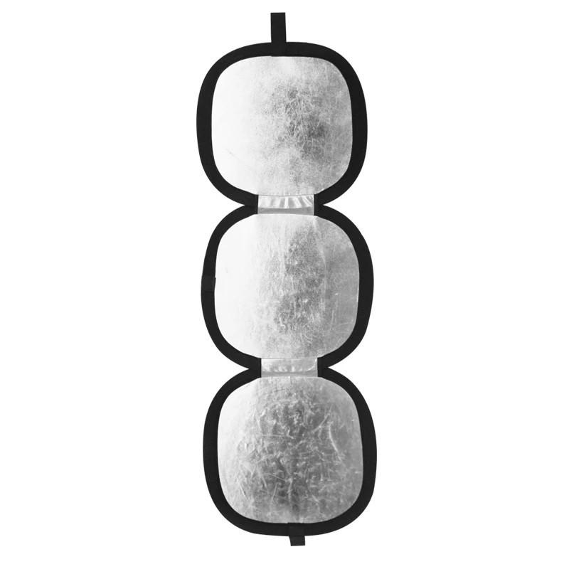 Collapsible 3-in-1 Photography Reflector Disc, Handheld Light Reflector Diffuser With 18% Gray Card For Studio Portrait Video Shooting