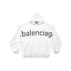 Balenciaga Logo Printed Oversized Hoodie 739024TOVN99081