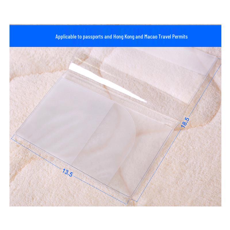 Durable Transparent Waterproof Passport and Travel Document Holder with Multiple Card Slots