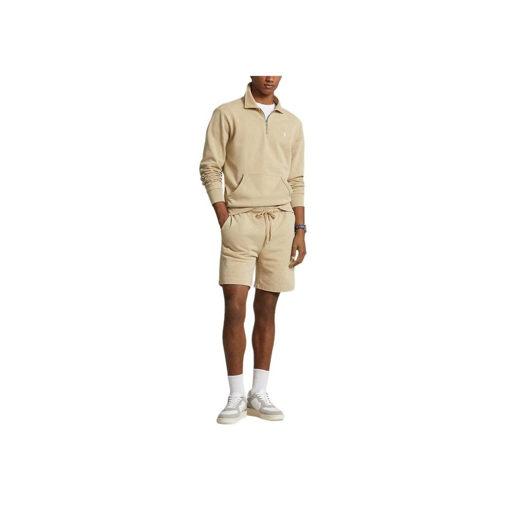 Polo Ralph Lauren Ss24 Solid Color Logo Embroidered Straight Leg Casual Shorts Men shorts Beach-Beige MNPOSHO1BQ20274-250