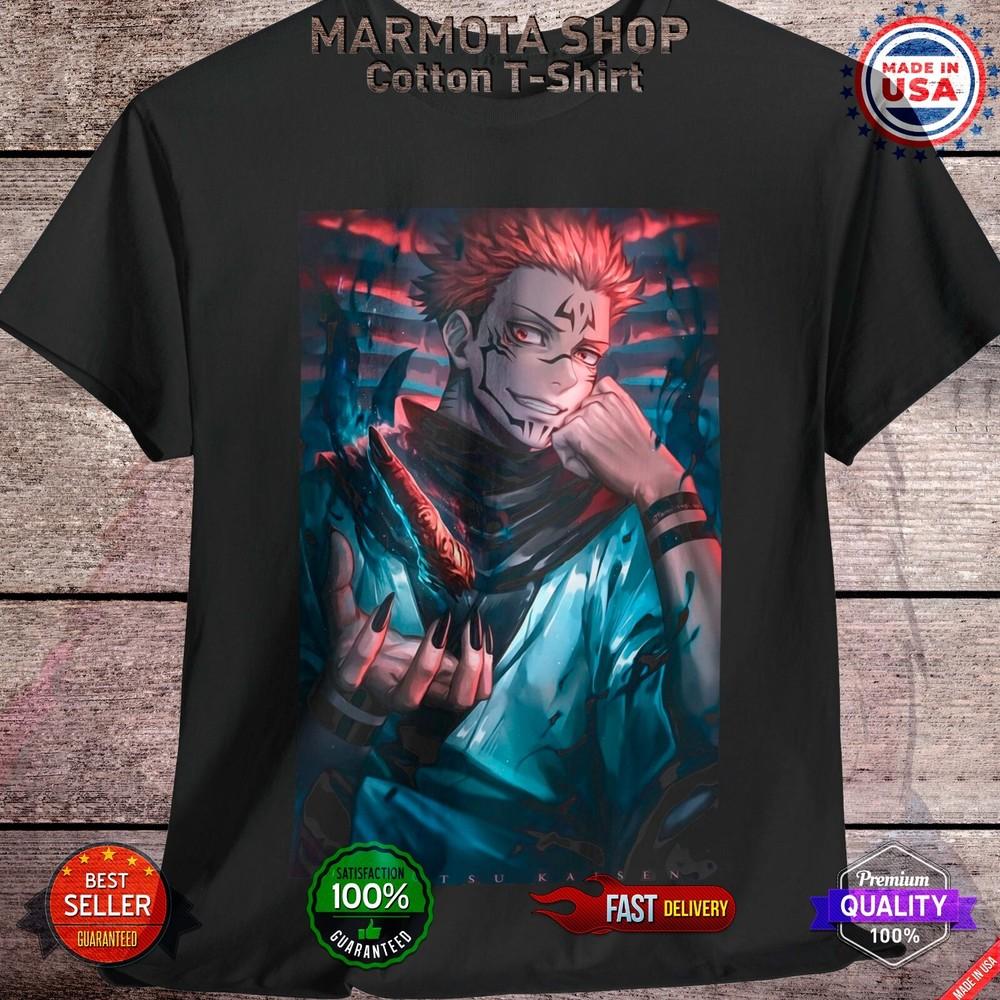 

Sukuna Ryomen Jujutsu Kaisen T-Shirt Gojo Satoru Anime Japanese Tee Shirt JJK 4XL