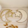 Elegant Eid Tray with Star and Moon Shape Eid Home Accessories Perfect for Eid Celebration and Home Decorations