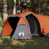 VidaXL 2 Person Tunnel Camping Tent, Shade Tent with Carry Bag, Camping Awning, Garden Shelter, Orange 94388