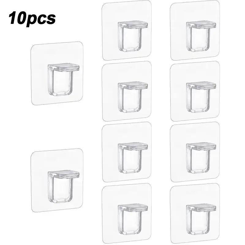 10Pcs Shelf Support Pegs Free Punching Nail Strong Triangle Bracket Clip Wall Mounted Wall Cabinet Home Accessories