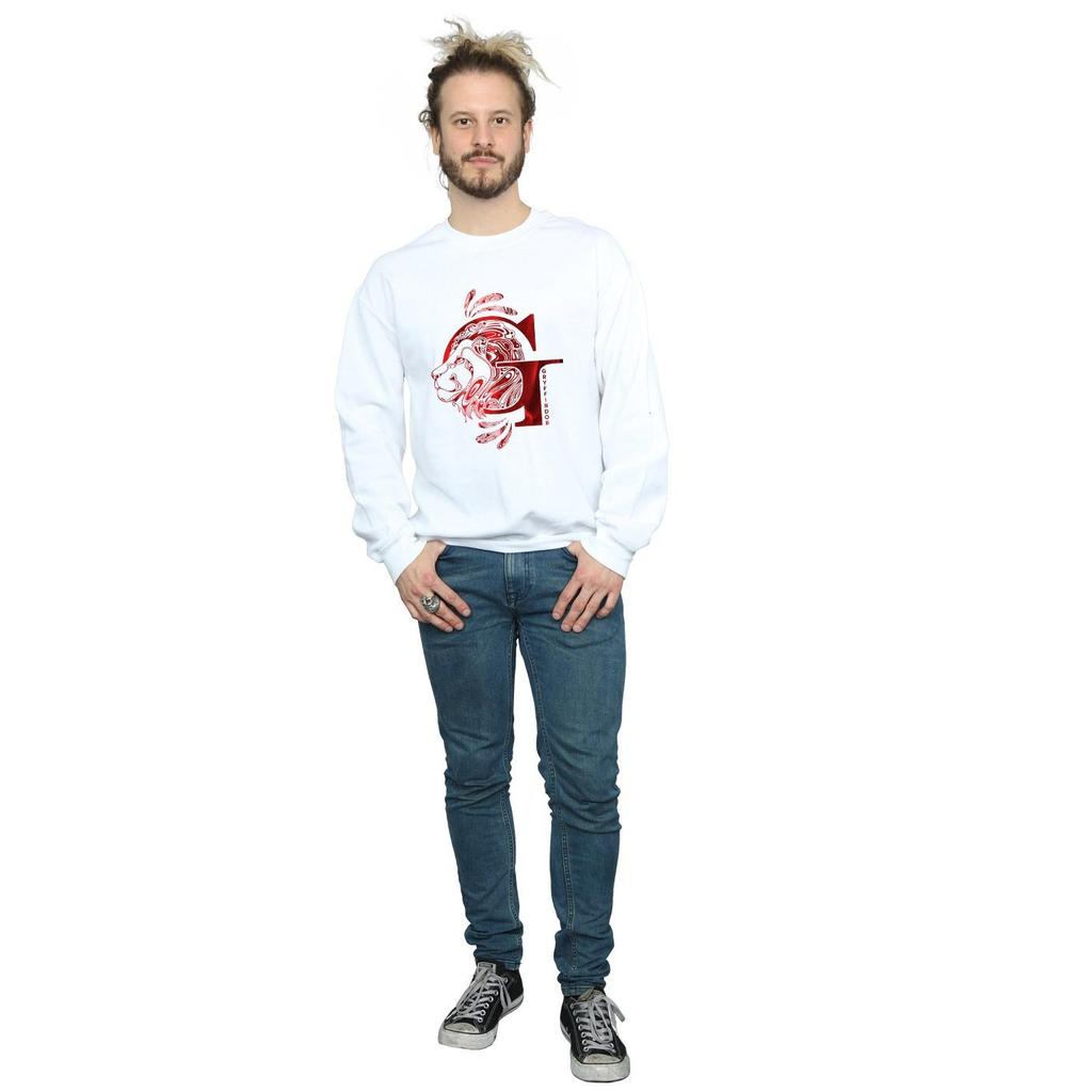 Harry Potter Mens Gryffindor Lion Sweatshirt