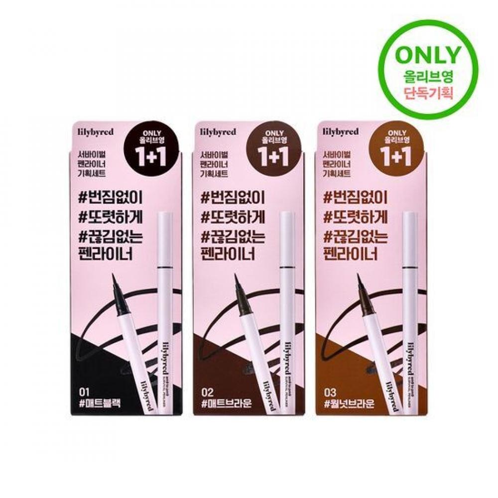 

Lilybyred [Проект 1+1] Lilybyred 9 To 9 Survival Pen Liner 3 цвета 11 Special Set 01 Matte Black