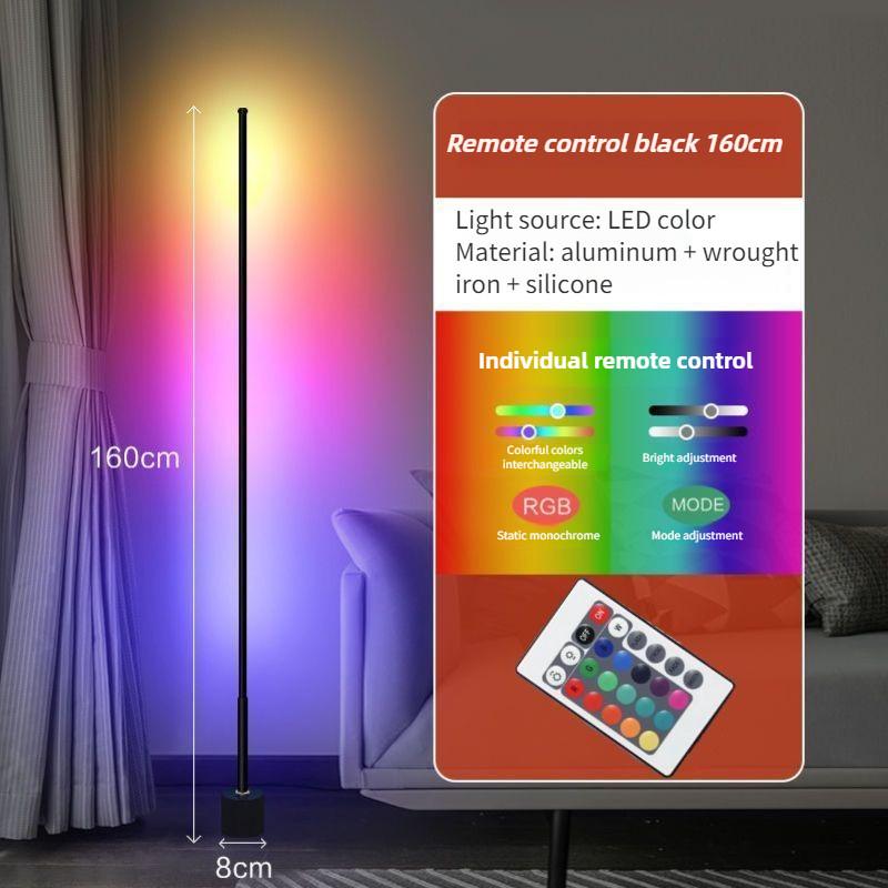 Living Room Bedroom Remote Control Luxury Standing Lights Household RGB Floor Lamp LED Modern Nordic Minimalist Light