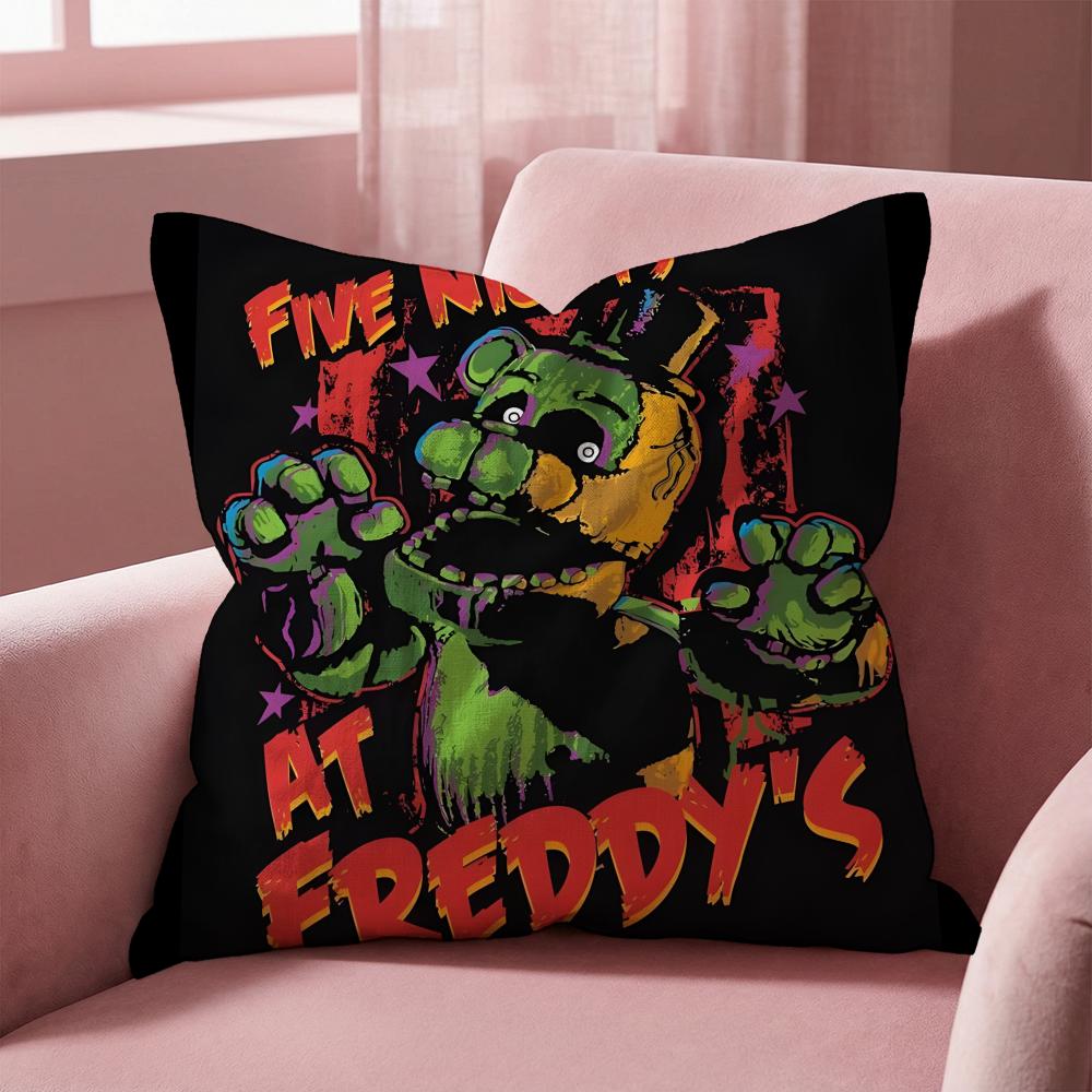 F-Five Nights At Freddy's GAME Cushion Cover Multi-Scene Pillow Cover for Home & Car - Reversible, Soft & Durable for Daily Use