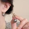 Korean Style S925 Silver Pearl Stud Earrings for Women - Simple, Elegant, and High-End