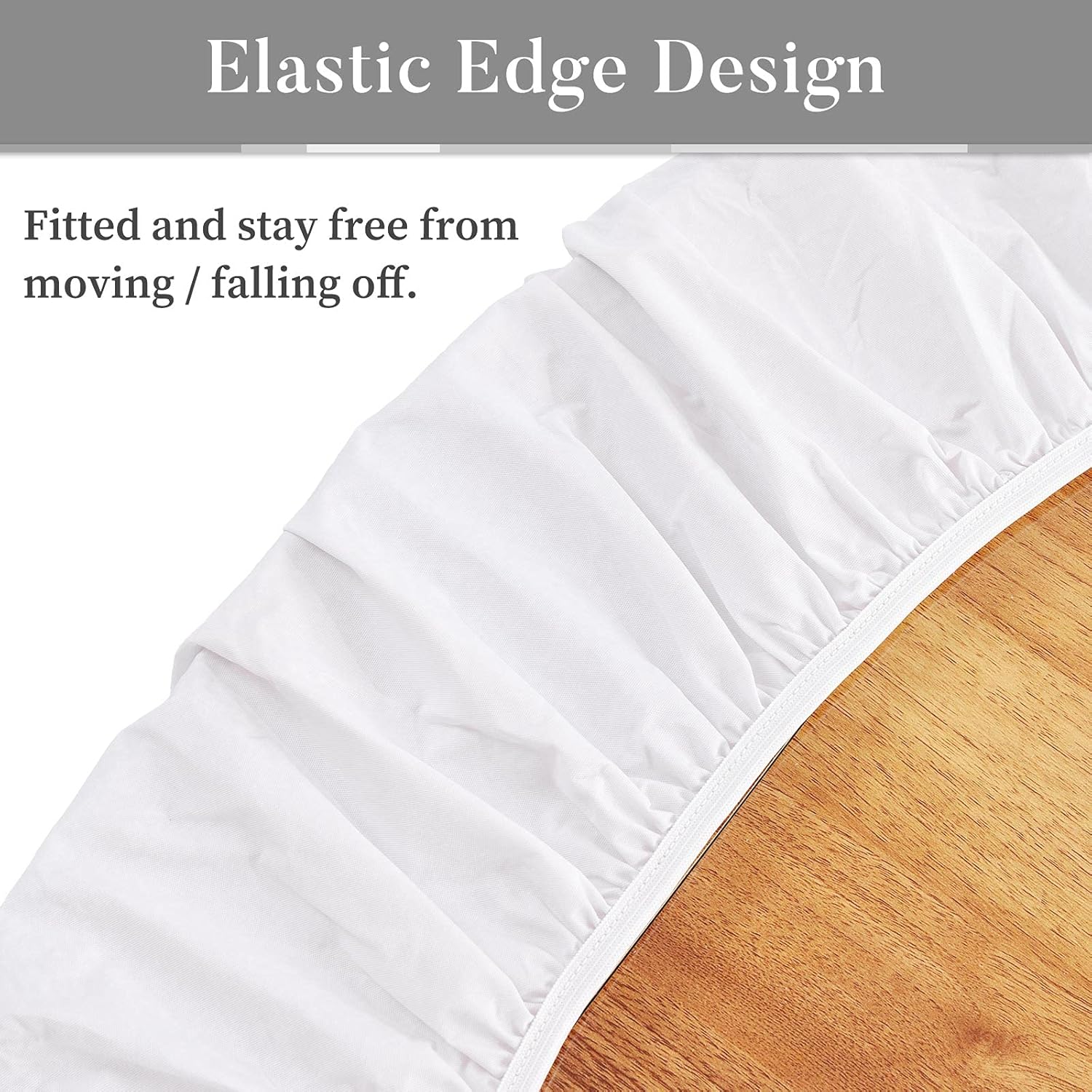 UZC Mandala, Elastic Fitted Edged Round Tablecloth Fade Resistant Anti-Shrink Table Cloth Washable Cover for Indoor or Outdoor and Anywhere You Wanna