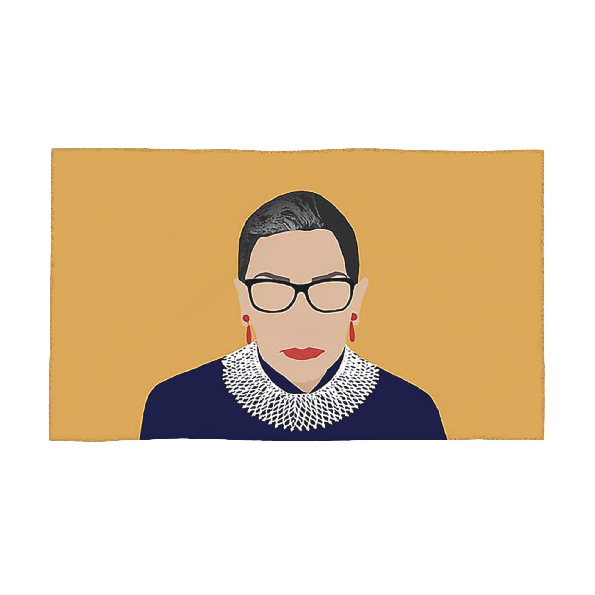 

Ruth Bader Ginsburg Soft Face Towel Quick Dry Pool Bath Cotton Towels Breathable W30*H60(CM)