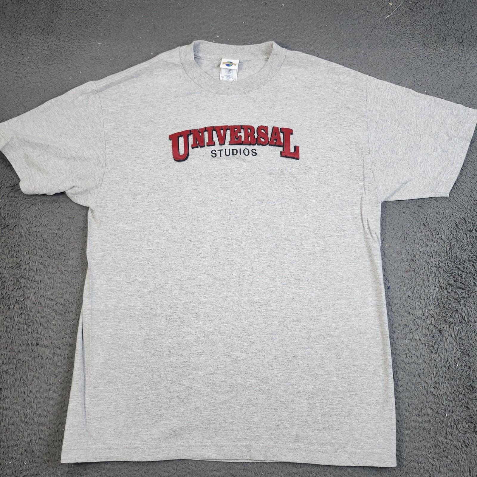 Universal Studios Shirt Mens Large Gray Graphic Tee Adult Theme Park Logo Unisex T-Shirt XXXXL