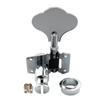 Musiclily open gear type bass 4-in-line tuners, chrome.