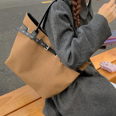 Retro lässige große Kapazität Tasche Damen 2025 neu einfache Leinwandtasche vielseitige Schulter-Tragetasche ein Stück Dropshipping