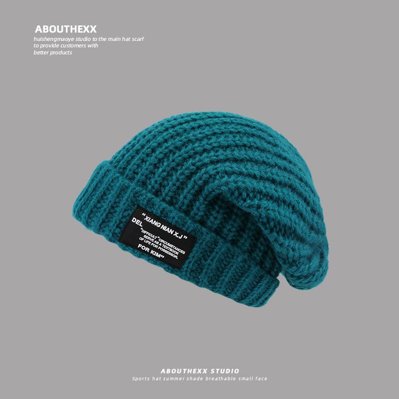 A Warm Thick Thread Knitted Hat That Looks Good on The Face  A Versatile Ear Protecting Headband and A Cool Hat for Men