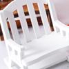 Mini Rocking Chair Retro Creative 1/12 Ratio Dollhouse Swing Rocking Chair for Scene Ornament