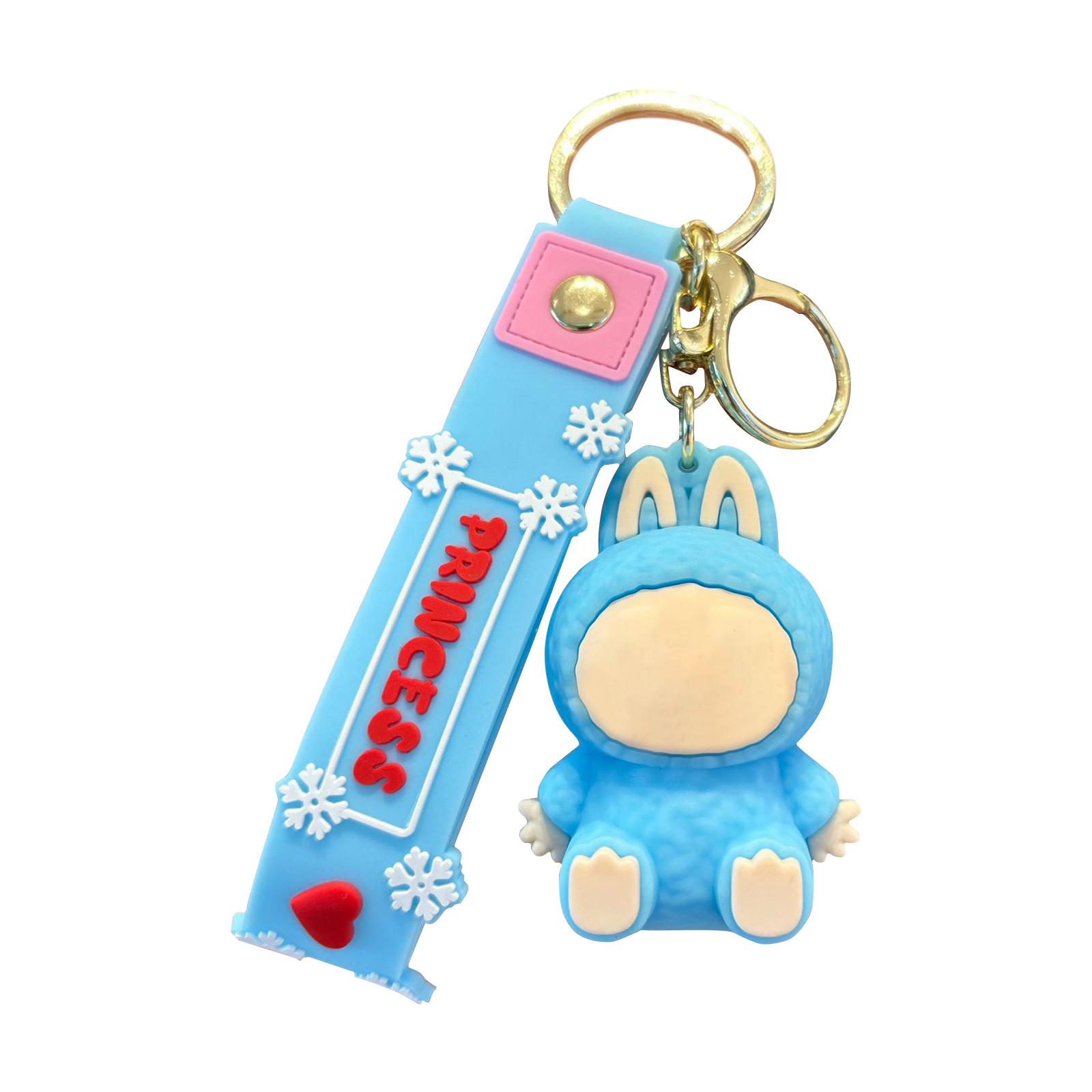 

Брелок для ключей в виде машинки с объемным узором в виде куклы One Size