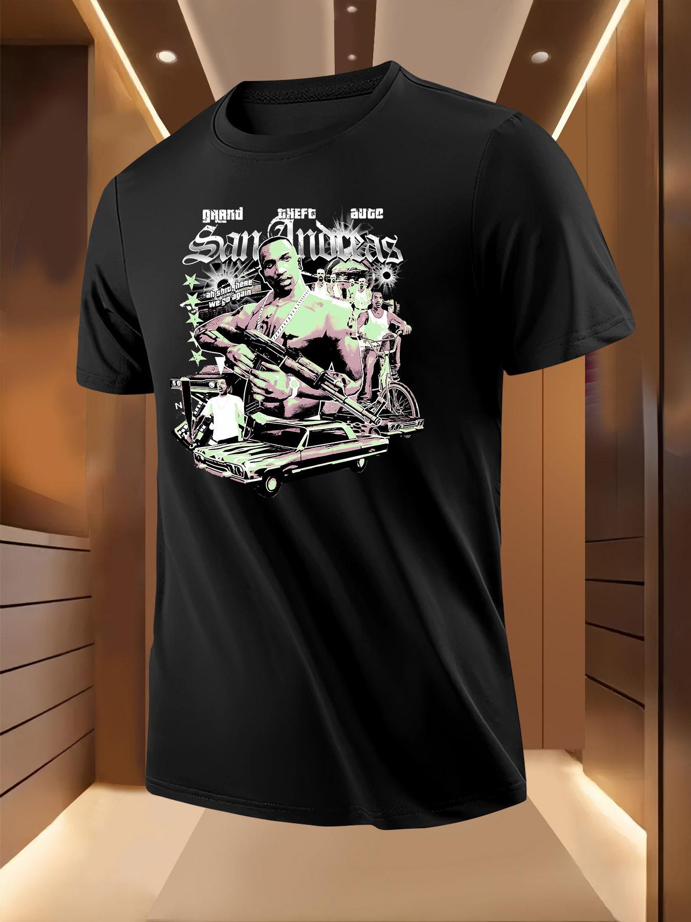 Surf Style Graphic Tshirt - Breathable Lightweight Polyester XL