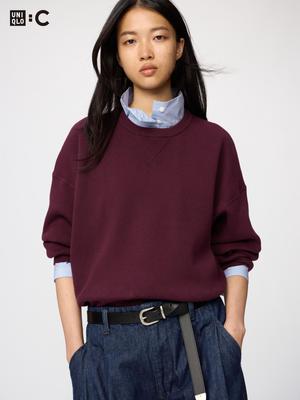 Smooth Cotton Crewneck Sweater