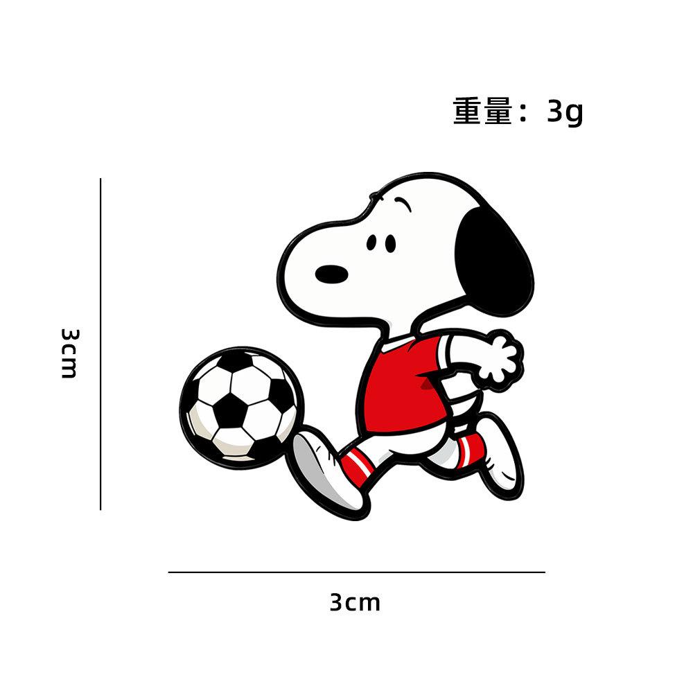 Cute cartoon Snoopy series metal badge set brooch creative animation children's gift accessories