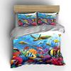 Underwater Marine Life Decor Set Multiple Sizes Kid'S And Adults' Bedroom Exquisite 3Pc Bedding Set, Gift