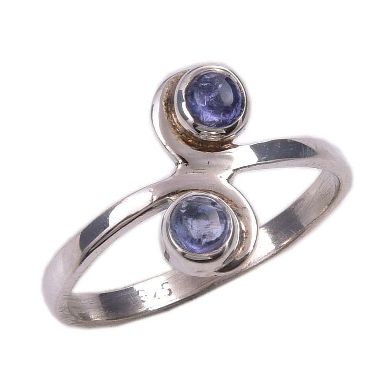 Natural Tanzanite Gemstone 925 Solid Sterling Silver Jewelry Ring Size 6 l5g23