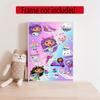 Cartoon Cute Gabbys 5D Round Diamond Painting Kit Diamond Embroidery Painting Rhinestones Mosaic Frameless Handwork Decoration Arts
