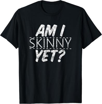 Lustiges Fitnessstudio-Shirt: Bin ich schon dünn? Unisex-T-Shirt als Geschenk