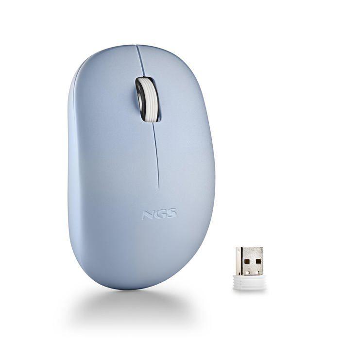 Souris Optique - NGS - FOG PRO BLUE - 1000 DPI - Sans Fil - Boutons Silencieux
