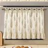 Oven Skirt with 7 Ribbon Ties Mushroom Flower Pumpkin Pattern Farmhouse Kitchen Decorative Cabinet Dishwasher Appliance Oven Curtain