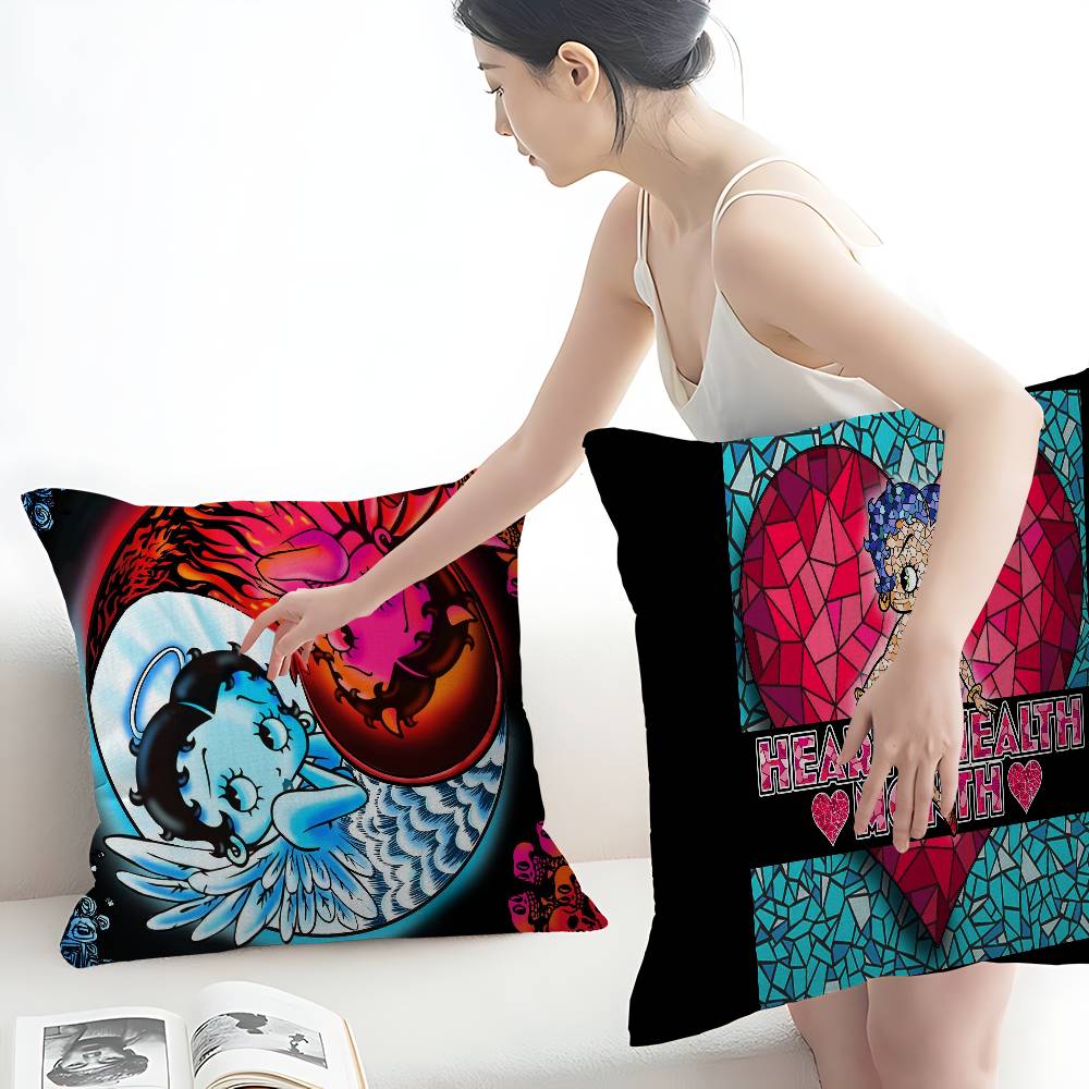 B-Betty Doll B-Boop Girl Pillowcases Home Bedding Decorative Pillow Cover Wedding Super Soft Pillow Case