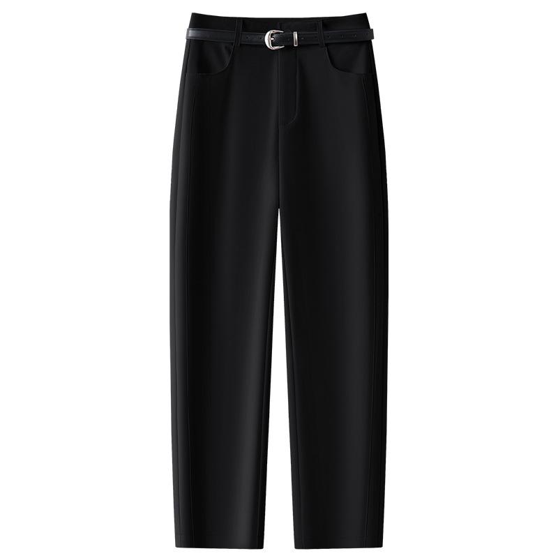

Women s Black Harem Pants - Summer 2025 Loose Style for Petite Fit M чёрный
