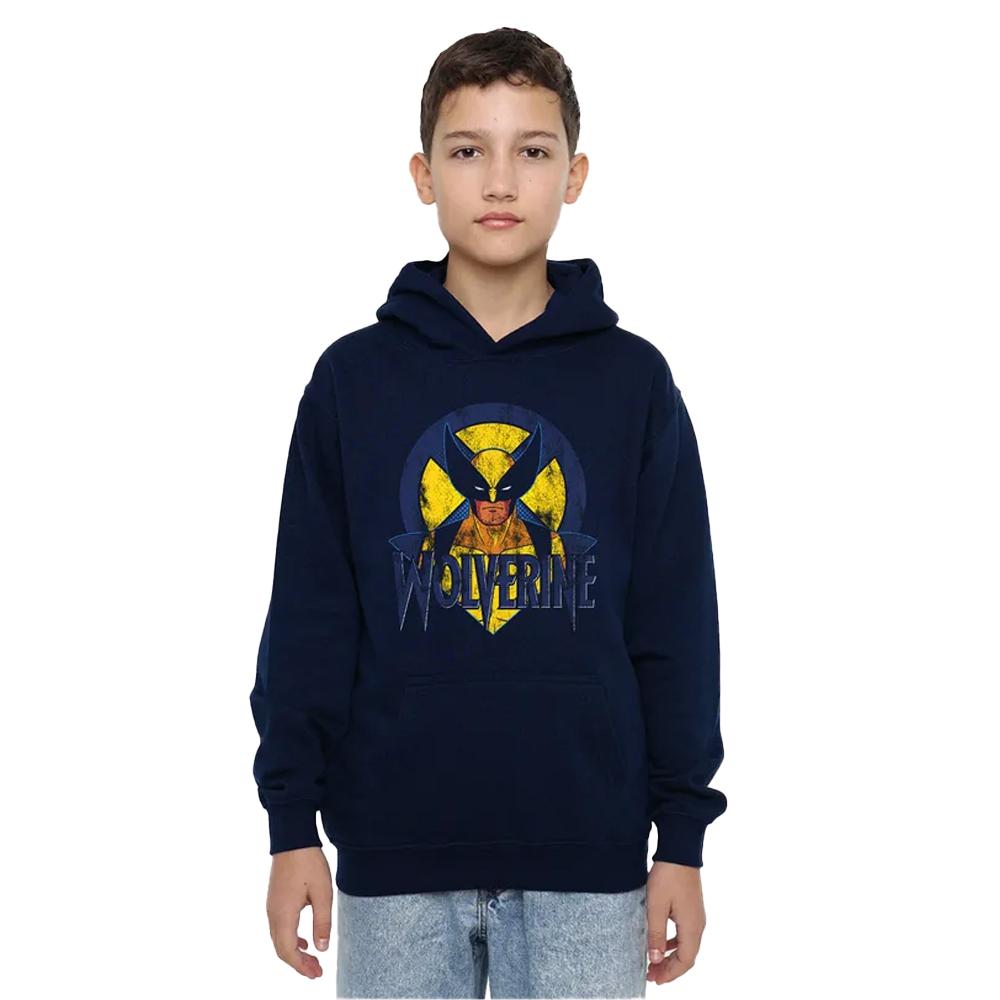 X-Men Childrens/Kids Wolverine Retro Pull Over Hoodie