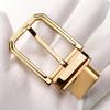 Men's Stainless Steel Double-Sided Rotating Pin Buckle for Perforated Belts