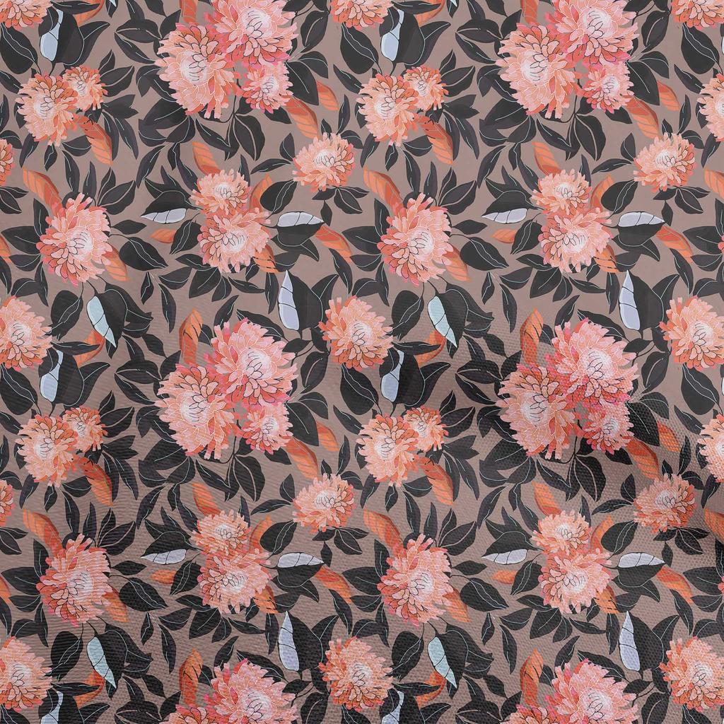 oneOone Cotton Flex Bluish Violet Fabric Florals Sewing Fabric By The Yard Printed Diy Clothing Sewing Supplies 40 Inch