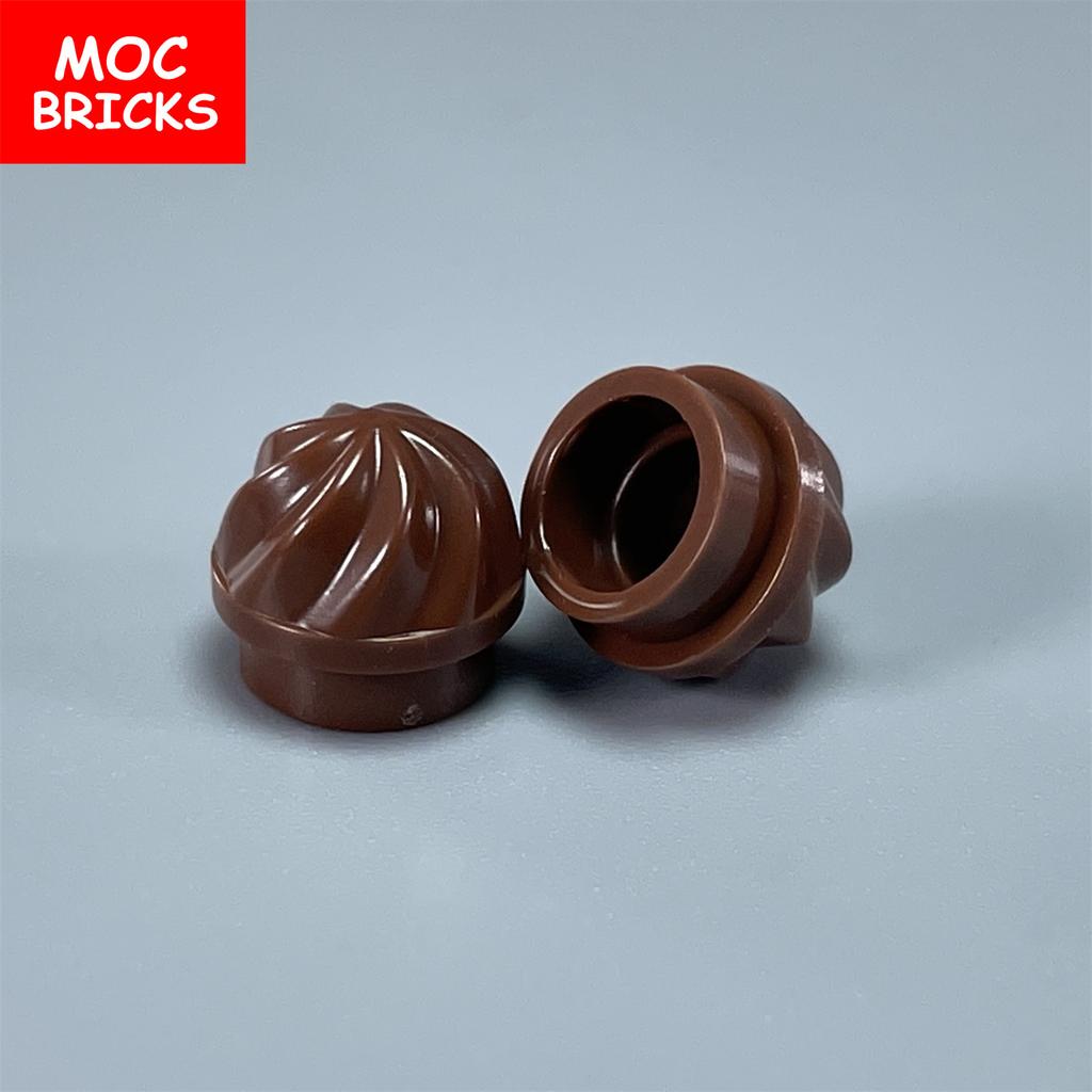 10pcs MOC Blocks 15470 Plate Round 1 X 1 Swirled Top DO IT YOURSELF Assembled Construction Bricks Particle Kid Puzzle Toy Gift Idea