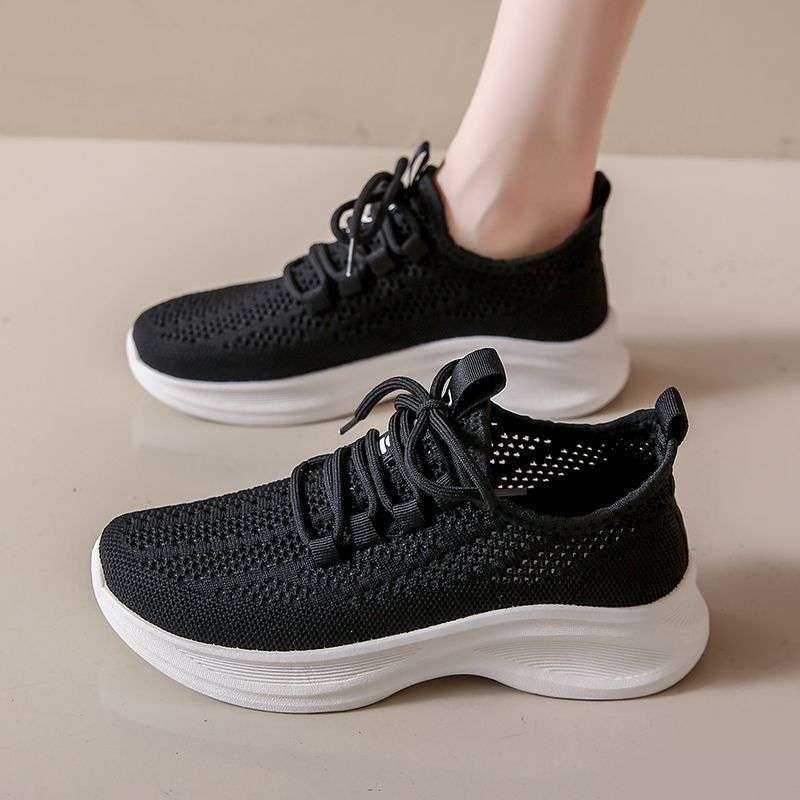 

Hollow Mesh Women s Shoes Summer Casual Sports Shoes Lightweight Breathable Soft Bottom Mesh Shoes Running Shoes 41 чорний