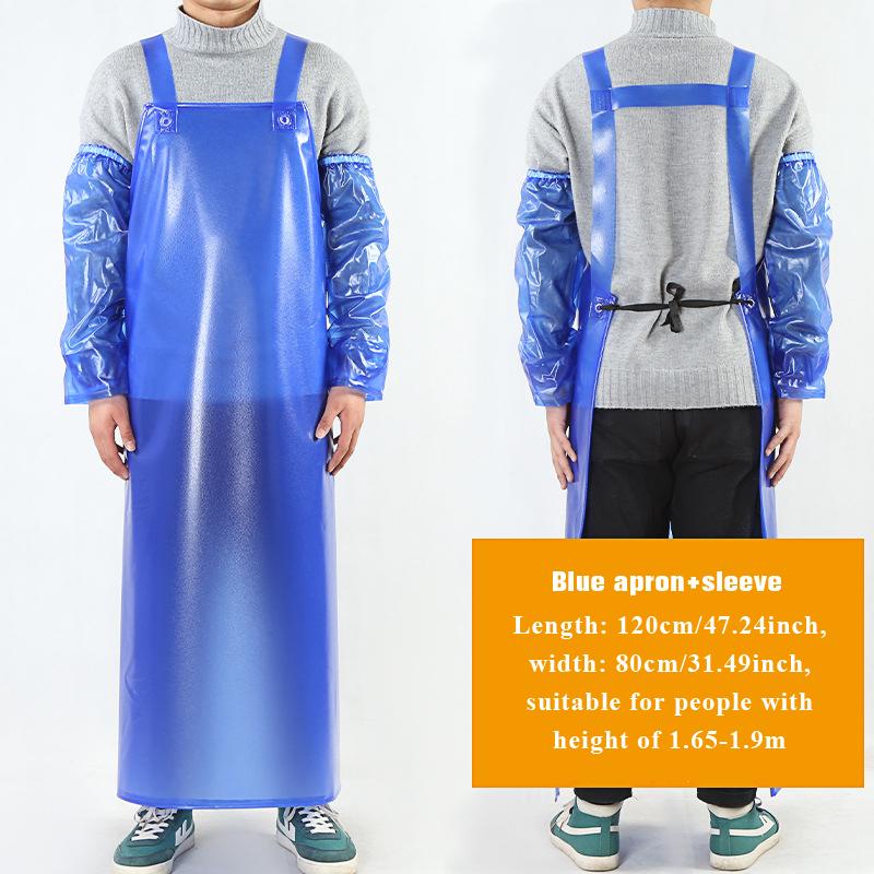 Grembiule di Sicurezza Ispessito Unisex Impermeabile Resistente all'Olio Resistente agli Acidi e Alcali Resistente all'Usura Materiale TPU Costola di Mucca Per Pesca Lavoro