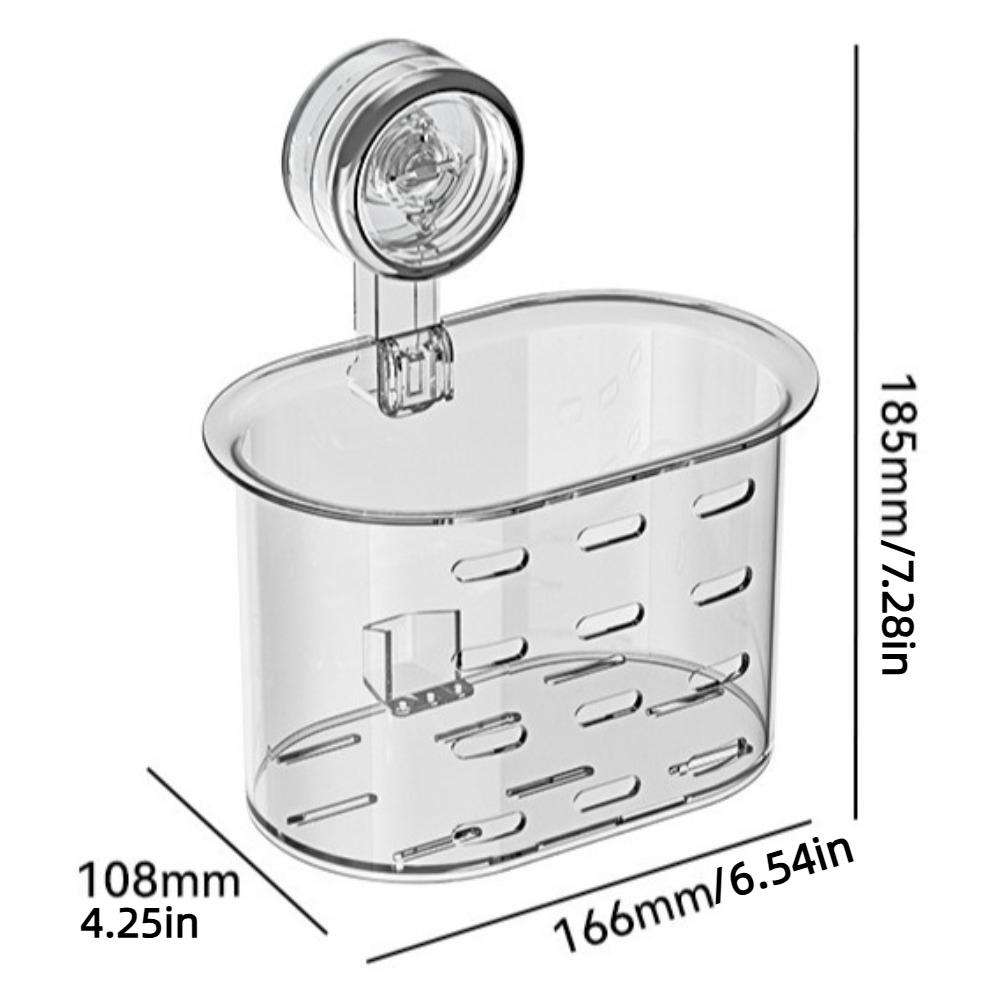 Wall Mounted Face Towel Storage Rack Punching-free Toilet Washstand Suction Cup Shelf  Home
