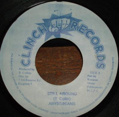7inch Record ABYSSINIANS  Still Around NONE Clinch Records Jamaica Reggae Ska  Dub Used