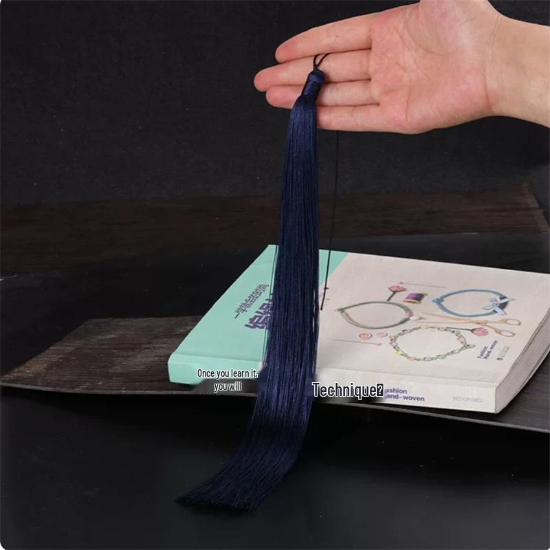 30cm Long Chinese Knot Tassel for Clothing, Hats, and Ancient-Style Hair Accessories