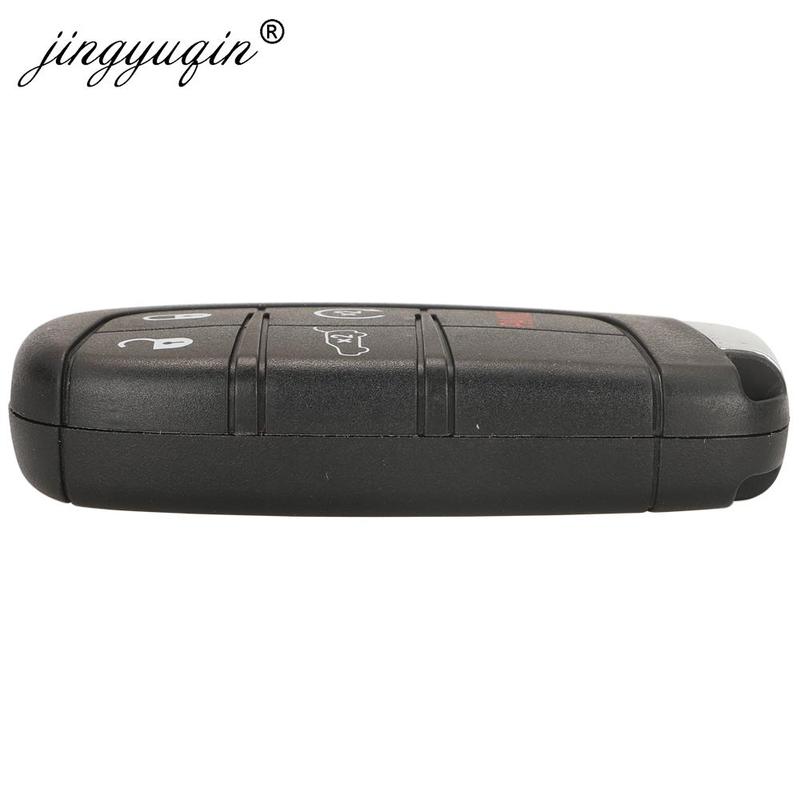 Jingyuqin 10pcs SIP22 2/3/4/5 Button Remote Car Key Shell for Jeep Renegade Compass Auto SUV Smart Keyless Entry Fob Case NoLogo
