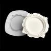Baroque Style Tray Silicone Mold European Style Lace Relief Fruit Cake Pallet Cement Concrete Storage Dish Mould Resin Coaster