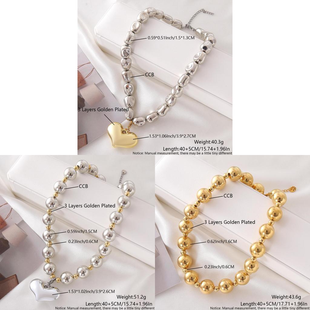 Heartshaped Bohemian Necklace With Natural Stone Beads For Womens Fashion Accessories