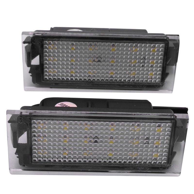 Durable-2Pcs Car LED Number License Plate Light For Renault Megane 2 Clio Laguna 2 Megane 3 Twingo Master Vel Satis