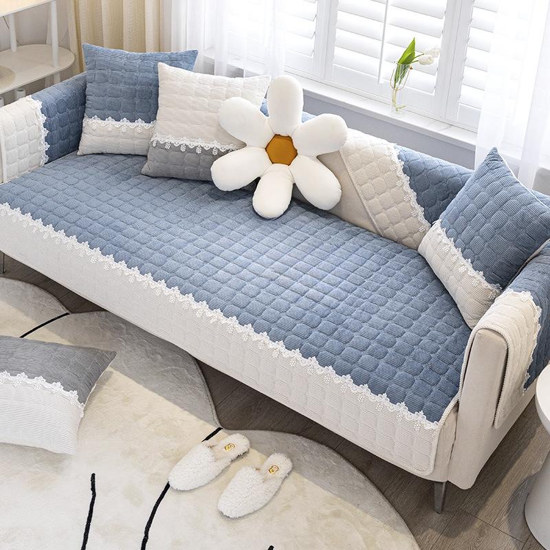 Corduroy Sofa Cushion Nordic Simple Modern Sofa Cushion Four Seasons Universal Full Cover Sofa Cover Backrest Towel Thickened
