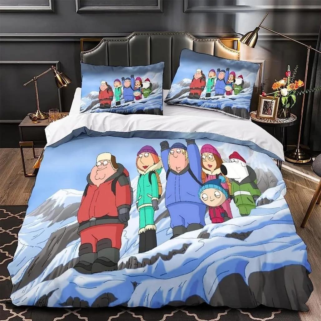 

Comforter Cartoon Animation Customisable Bedding Setfamily Guy Bedding Set For Boys Adult Twin Queen Size Comforter (quilt)-EU Single(135*200cm)3pcs