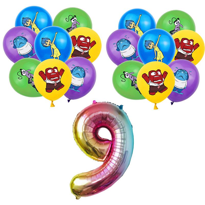 Inside Out 2 Decorațiuni Petrecere de Ziua de Naștere Temă Desen Animat Kit Veselă Baloane Bucurie Tristețe Accesorii Copii Băiat Fată Cadou Jucării