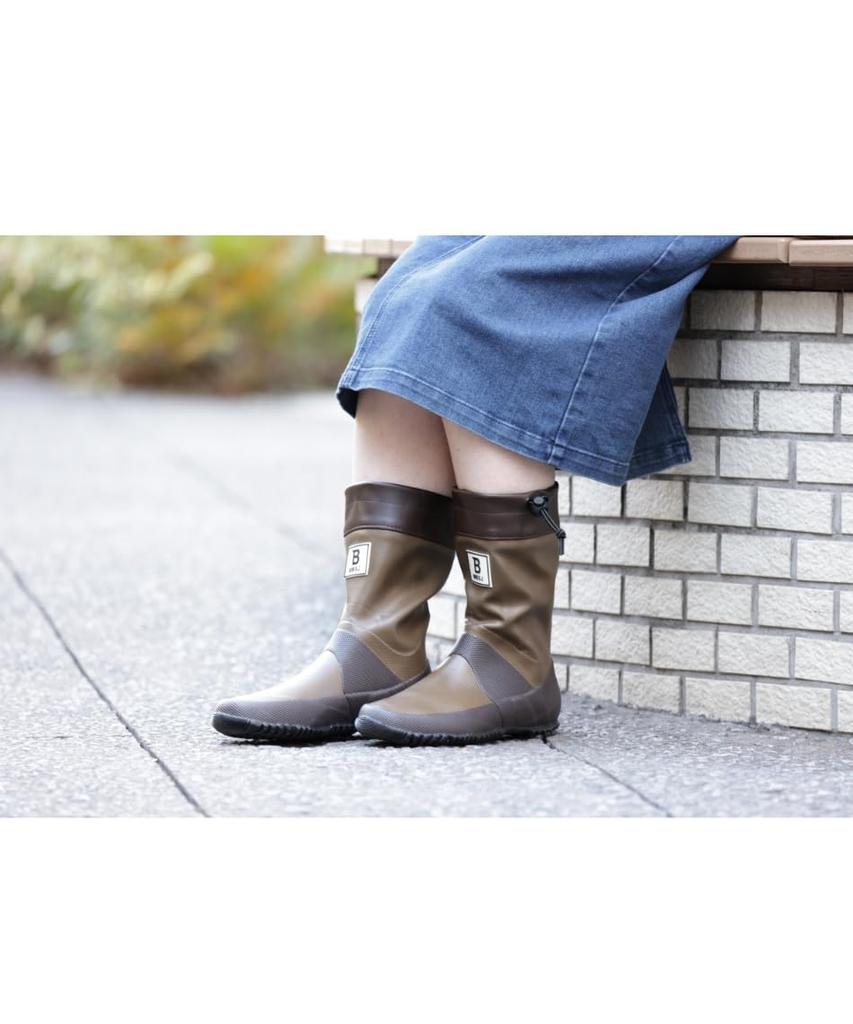 Wild Bird Society of Japan Birdwatching Short Size L Men's Boots, Length, YTY-2, Black,