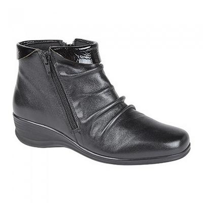 Womens/Ladies Softie Leather Flexible Ankle Boots